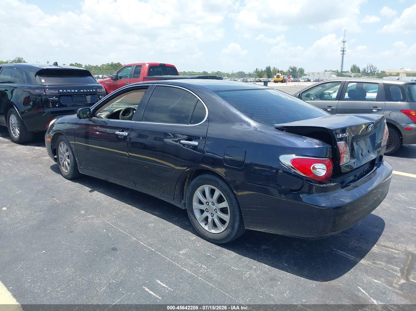 2003 Lexus Es 300 VIN JTHBF30G336009622 IAAI salvage auction — REAR END, Rebuildable (Florida), sold $450 on 2026-08-02 (photo 3)
