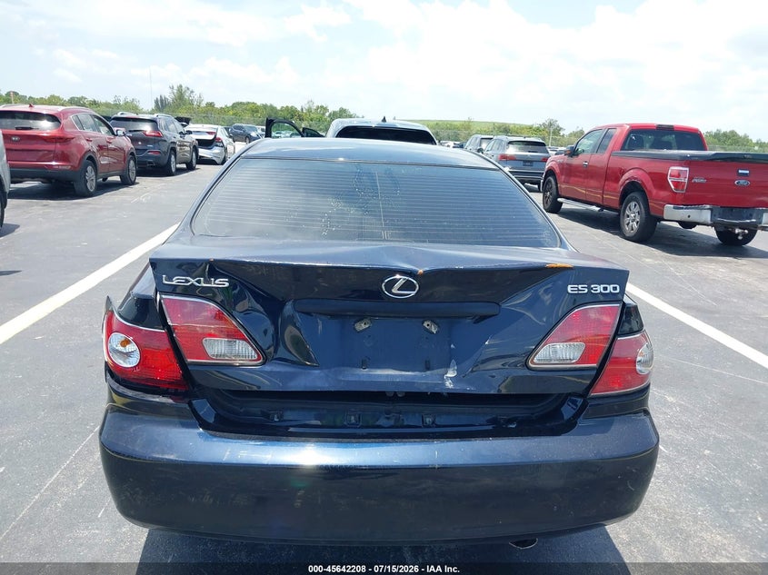 2003 Lexus Es 300 VIN JTHBF30G336009622 IAAI salvage auction — REAR END, Rebuildable (Florida), sold $450 on 2026-08-02 (photo 6)