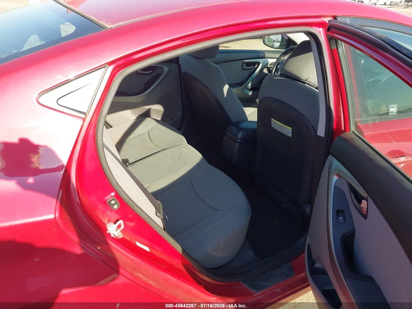 2014 Hyundai Elantra VIN KMHDH4AE1EU190382 IAAI salvage auction — NORMAL WEAR, Regular Certificate (Iowa), sold $625 on 2026-07-28 (photo 8)