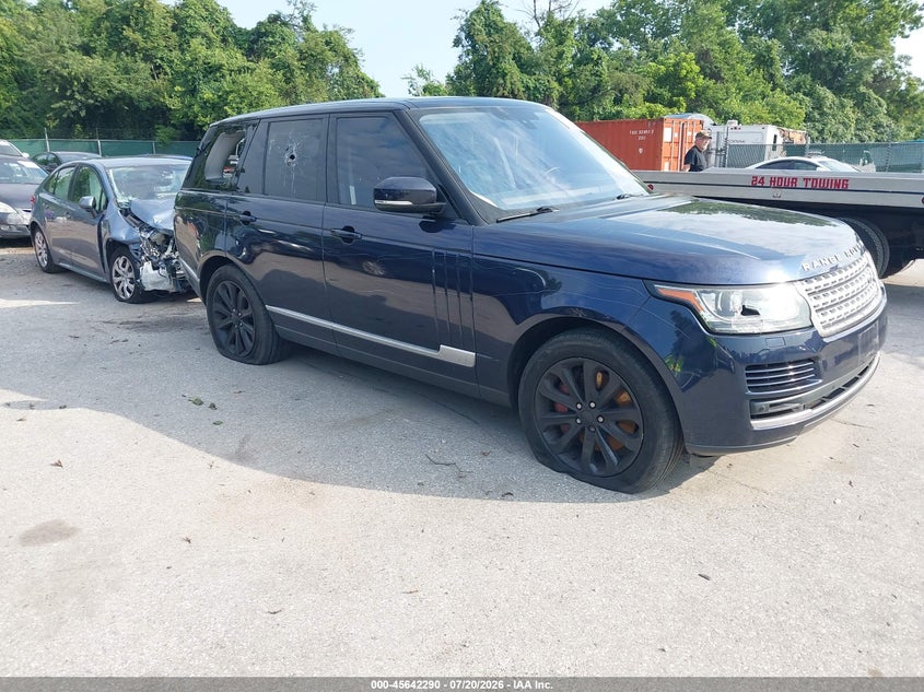 2016 Land rover RANGE ROVER VIN SALGS2PF0GA293636 IAAI salvage auction — VANDALISM, Salvage - Greater Than 75% (Maryland), sold $4,850 on 2026-08-20 (photo 1)