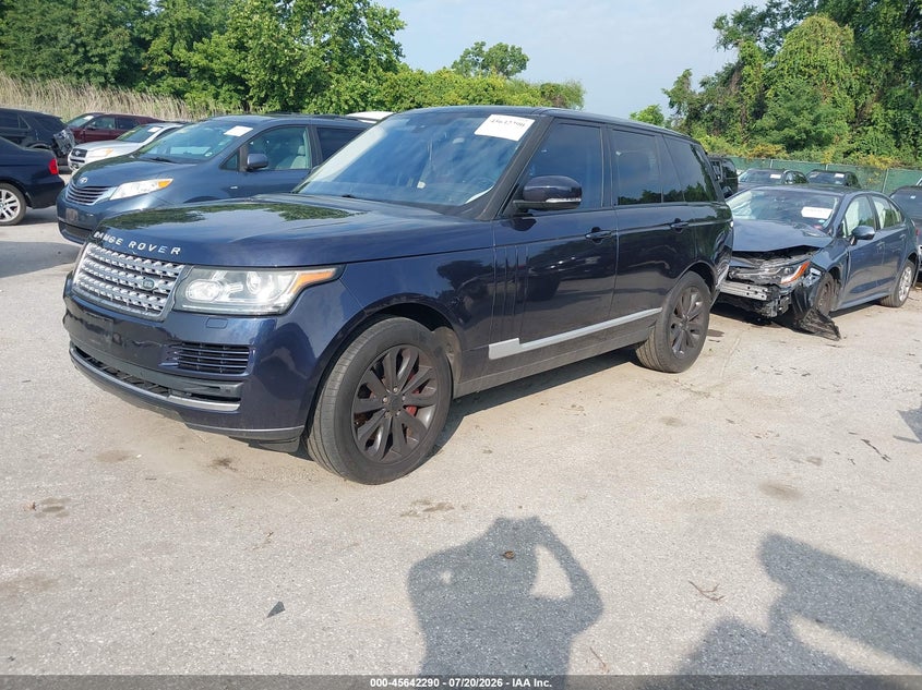 2016 Land rover RANGE ROVER VIN SALGS2PF0GA293636 IAAI salvage auction — VANDALISM, Salvage - Greater Than 75% (Maryland), sold $4,850 on 2026-08-20 (photo 2)