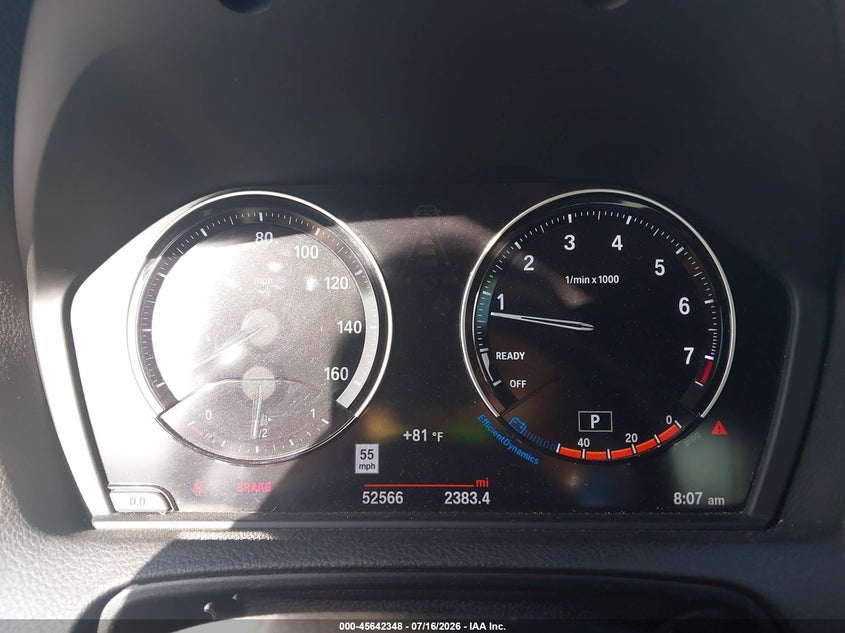 2020 BMW 2er VIN WBA2J3C06L7D95526 IAAI salvage auction — RIGHT FRONT, Salvage Title, sold $5,050 on 2026-08-13 (photo 7)