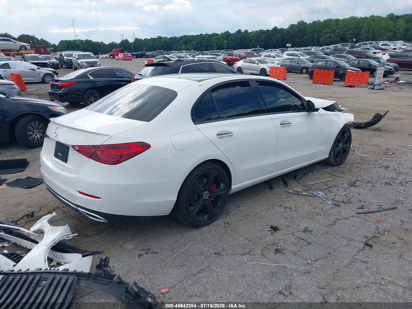 2023 Mercedes-benz C-klasse VIN W1KAF4GB7PR153519 IAAI salvage auction — FRONT END, Salvage (Georgia), sold $7,500 on 2026-08-19 (photo 4)