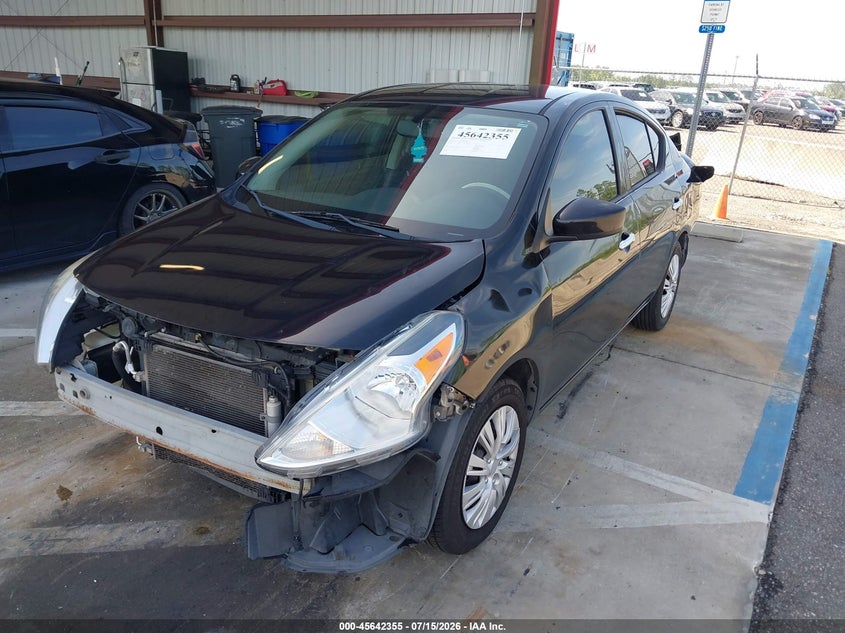 2015 Nissan Versa VIN 3N1CN7AP2FL869488 IAAI salvage auction — FRONT & REAR, Salvage Title, sold $450 on 2026-08-02 (photo 2)