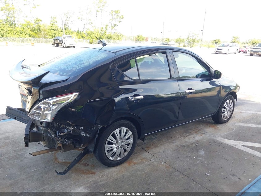 2015 Nissan Versa VIN 3N1CN7AP2FL869488 IAAI salvage auction — FRONT & REAR, Salvage Title, sold $450 on 2026-08-02 (photo 4)