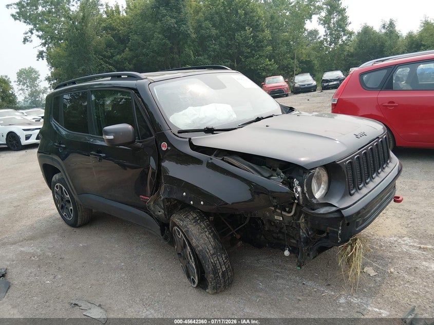 2017 Jeep Renegade VIN ZACCJBCB4HPF40766 IAAI salvage auction — FRONT END, Salvage Title, sold $375 on 2026-08-11 (photo 1)