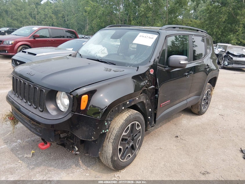 2017 Jeep Renegade VIN ZACCJBCB4HPF40766 IAAI salvage auction — FRONT END, Salvage Title, sold $375 on 2026-08-11 (photo 2)