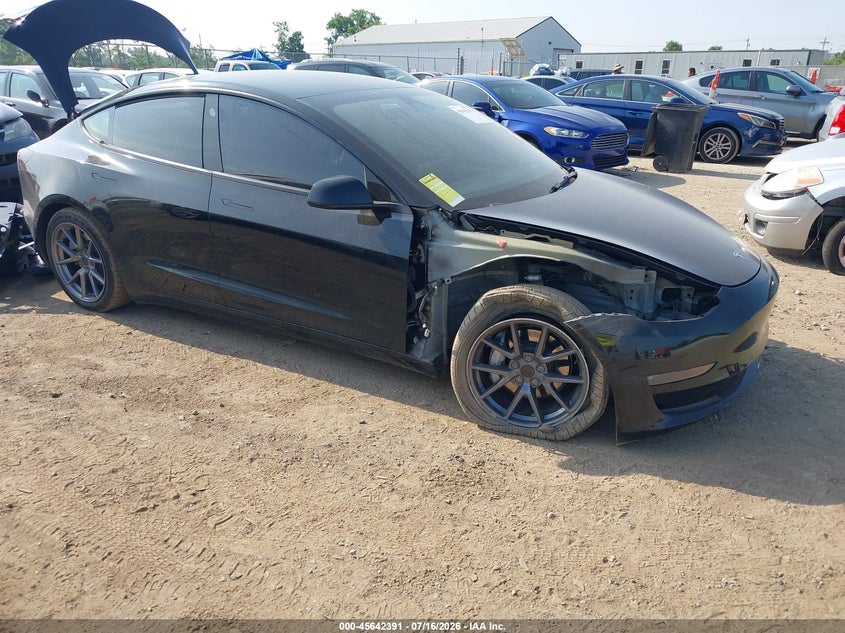 2022 Tesla Model 3 VIN 5YJ3E1EB3NF174376 IAAI salvage auction — SIDE, Salvage (Ohio), sold $7,600 on 2026-08-02 (photo 1)