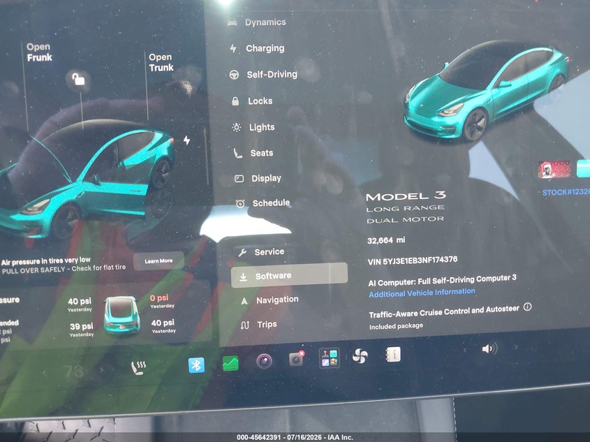 2022 Tesla Model 3 VIN 5YJ3E1EB3NF174376 IAAI salvage auction — SIDE, Salvage (Ohio), sold $7,600 on 2026-08-02 (photo 7)