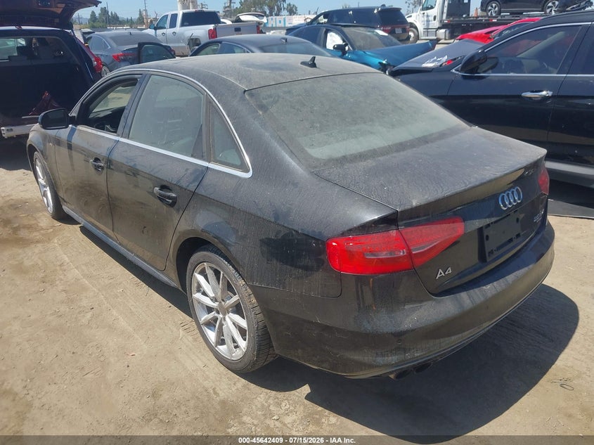 2014 Audi A4 VIN WAUFFAFL1EA083758 IAAI salvage auction — NORMAL WEAR, Clear - Dealer Only (California), sold $800 on 2026-07-29 (photo 3)