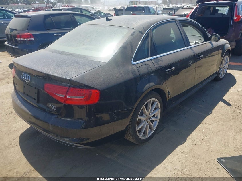 2014 Audi A4 VIN WAUFFAFL1EA083758 IAAI salvage auction — NORMAL WEAR, Clear - Dealer Only (California), sold $800 on 2026-07-29 (photo 4)