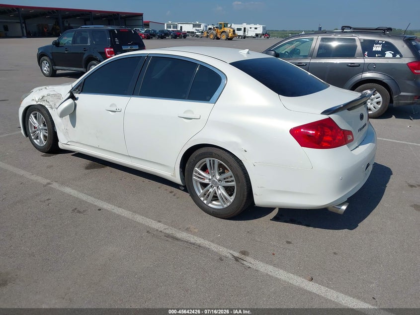 2013 Infiniti G VIN JN1CV6AR4DM353907 IAAI salvage auction — LEFT SIDE, Certificate Of Title (Nebraska), sold $1,000 on 2026-08-24 (photo 3)
