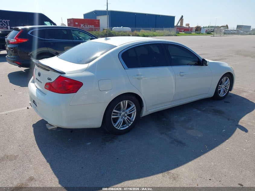 2013 Infiniti G VIN JN1CV6AR4DM353907 IAAI salvage auction — LEFT SIDE, Certificate Of Title (Nebraska), sold $1,000 on 2026-08-24 (photo 4)