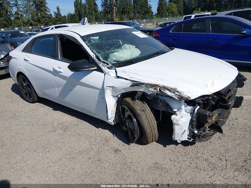 2026 Hyundai Elantra VIN KMHLM4DG4TU211713 IAAI salvage auction — FRONT END, Enterprise Veh. Bill Of Sale -Parts Only (Washington), sold $3,150 on 2026-07-22 (photo 1)