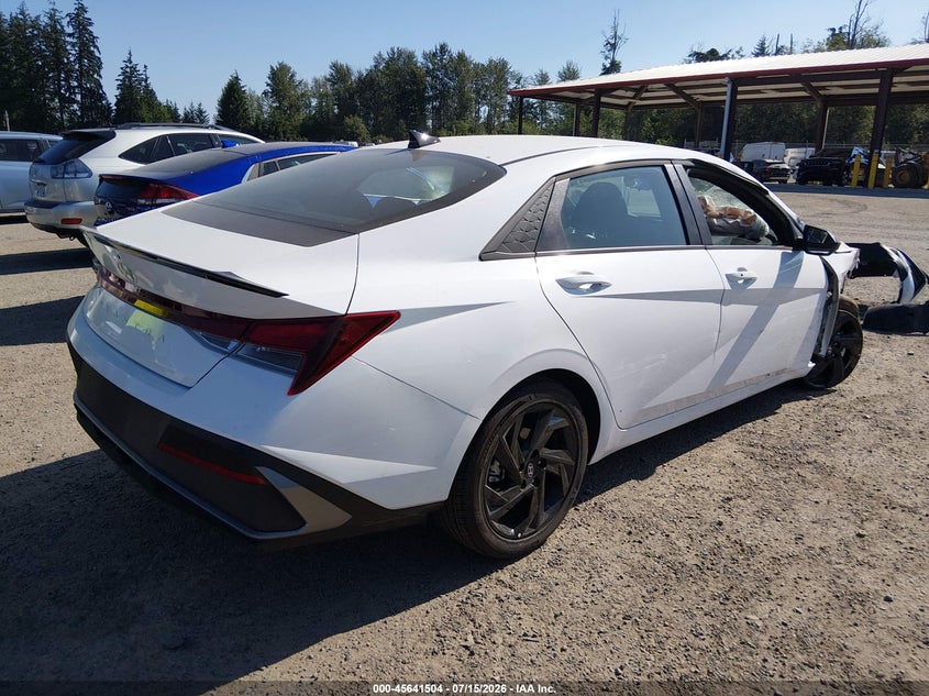 2026 Hyundai Elantra VIN KMHLM4DG4TU211713 IAAI salvage auction — FRONT END, Enterprise Veh. Bill Of Sale -Parts Only (Washington), sold $3,150 on 2026-07-22 (photo 4)