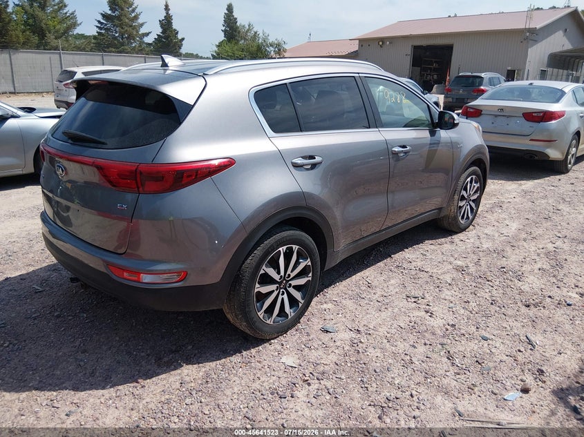 2018 Kia Sportage VIN KNDPNCAC2J7462742 IAAI salvage auction — LEFT FRONT, Clear (Wisconsin), sold $1,050 on 2026-07-29 (photo 4)