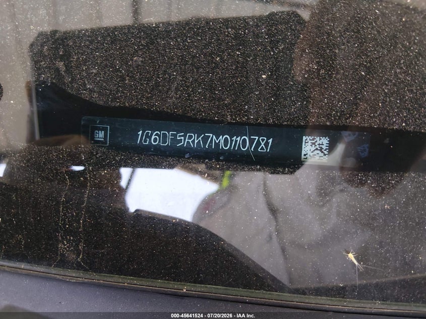2021 Cadillac Ct4 VIN 1G6DF5RK7M0110781 IAAI salvage auction — FRONT END, Salvage Title, sold $10,800 on 2026-08-06 (photo 9)