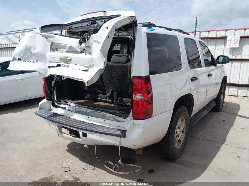 2007 Chevrolet Tahoe VIN 1GNFC13087R408861 IAAI salvage auction — REAR END, Non-Repairable (Texas), sold $500 on 2026-07-24 (photo 4)