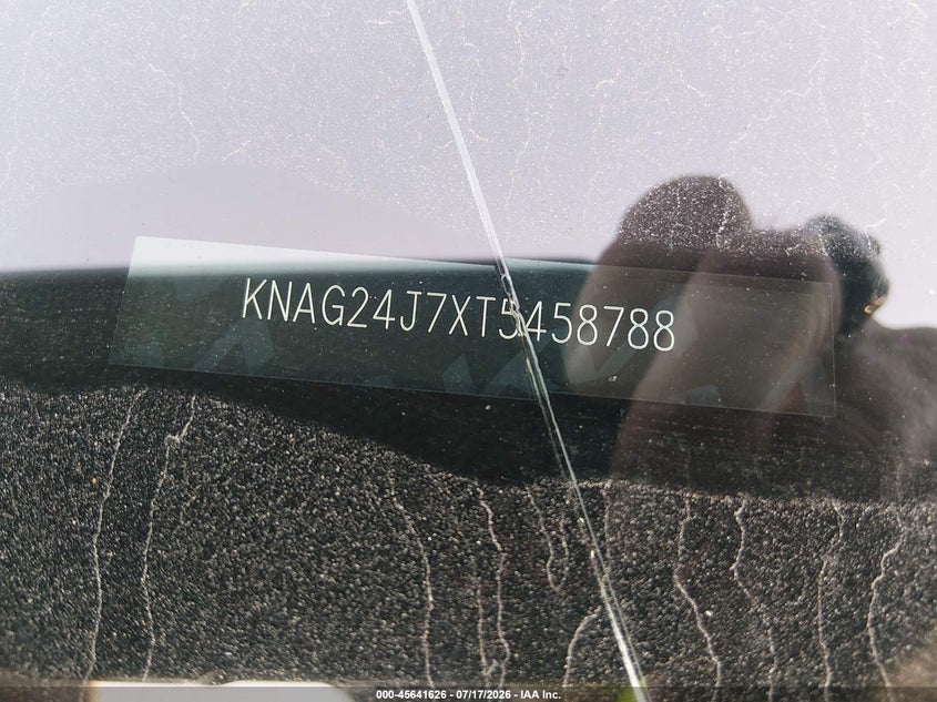 2026 Kia K5 VIN KNAG24J7XT5458788 IAAI salvage auction — FRONT END, Enterprise Vehicles Clear Only (Florida), sold $9,050 on 2026-07-20 (photo 9)