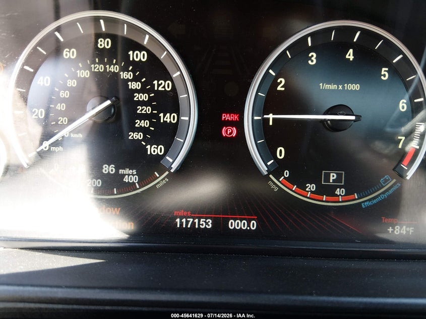 2011 BMW 5 series VIN WBAFR1C59BC750606 IAAI salvage auction — NORMAL WEAR, Peddle Clear Public-Restricted (Oregon), sold $725 on 2026-07-27 (photo 7)