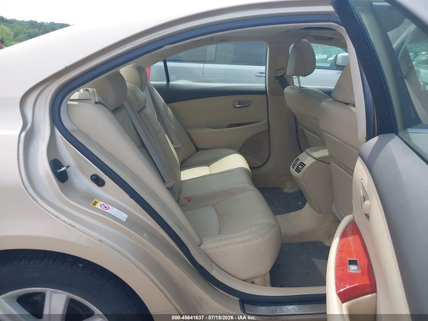 2009 Lexus Es 350 VIN JTHBJ46G092293464 IAAI salvage auction — NORMAL WEAR, Clear (New Jersey), sold $1,150 on 2026-07-22 (photo 8)