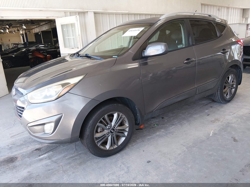 2014 Hyundai Tucson VIN KM8JU3AGXEU927900 IAAI salvage auction — NORMAL WEAR, Clear (Florida), sold $1,750 on 2026-07-22 (photo 2)