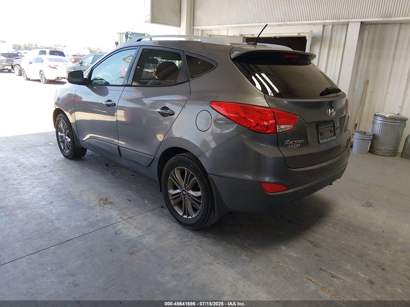 2014 Hyundai Tucson VIN KM8JU3AGXEU927900 IAAI salvage auction — NORMAL WEAR, Clear (Florida), sold $1,750 on 2026-07-22 (photo 3)