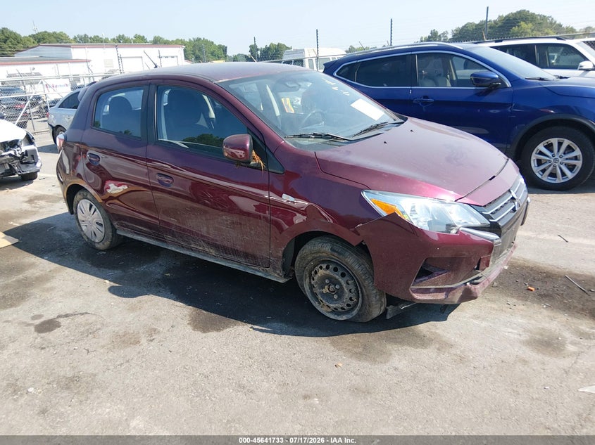 2024 Mitsubishi Mirage VIN ML32AUHJ2RH017586 IAAI salvage auction — FRONT END, Enterprise Vehicles Clear Only (Maryland), sold $5,025 on 2026-07-20 (photo 1)
