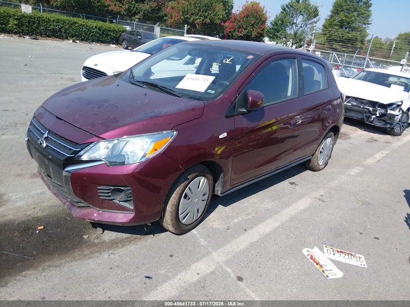 2024 Mitsubishi Mirage VIN ML32AUHJ2RH017586 IAAI salvage auction — FRONT END, Enterprise Vehicles Clear Only (Maryland), sold $5,025 on 2026-07-20 (photo 2)