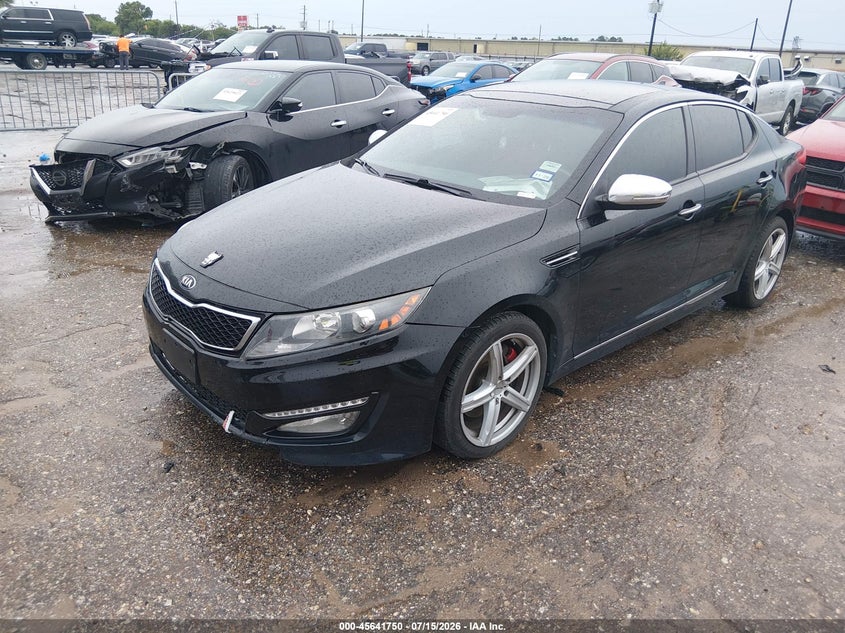 2013 Kia Optima VIN 5XXGR4A65DG164850 IAAI salvage auction — TRANSMISSION, Original (Texas), sold $225 on 2026-07-29 (photo 2)