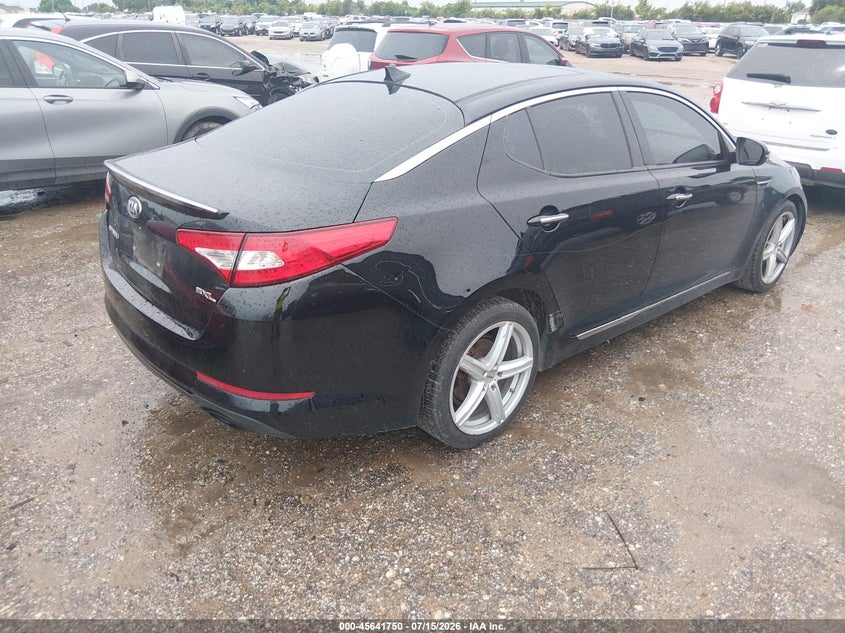 2013 Kia Optima VIN 5XXGR4A65DG164850 IAAI salvage auction — TRANSMISSION, Original (Texas), sold $225 on 2026-07-29 (photo 4)