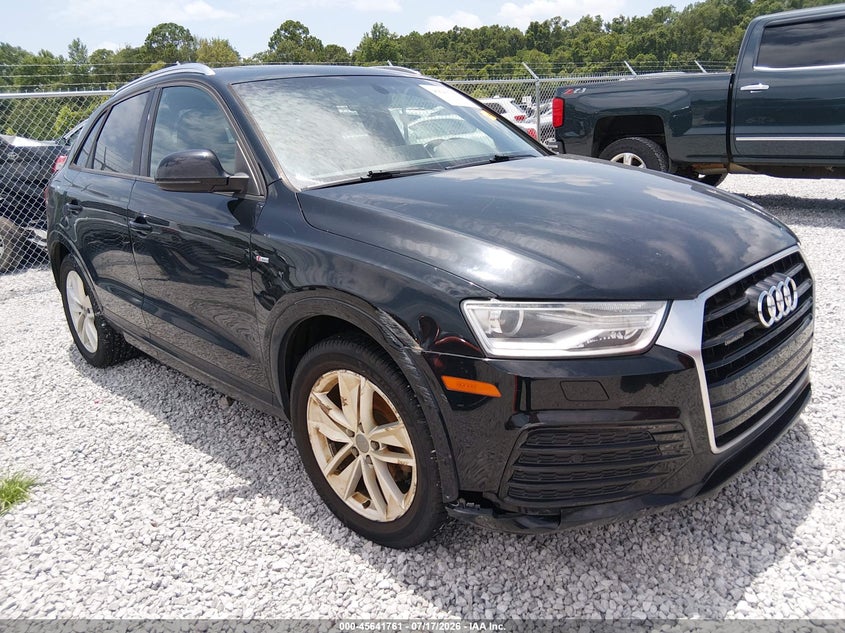 2018 Audi Q3 VIN WA1ECCFS9JR023646 IAAI salvage auction — LEFT SIDE, Salvage (Alabama), sold $2,000 on 2026-09-01 (photo 1)