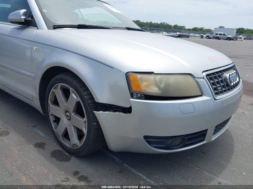 2004 Audi S4 VIN WUARL48H14K901584 IAAI salvage auction — NORMAL WEAR, Clear (Florida), sold $425 on 2026-07-29 (photo 6)