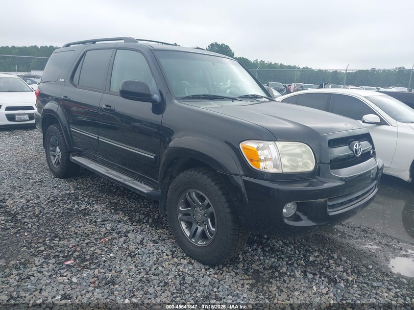 2007 Toyota Sequoia VIN 5TDBT44A47S291667 IAAI salvage auction — NORMAL WEAR, Clear (Georgia), sold $1,475 on 2026-07-17 (photo 1)