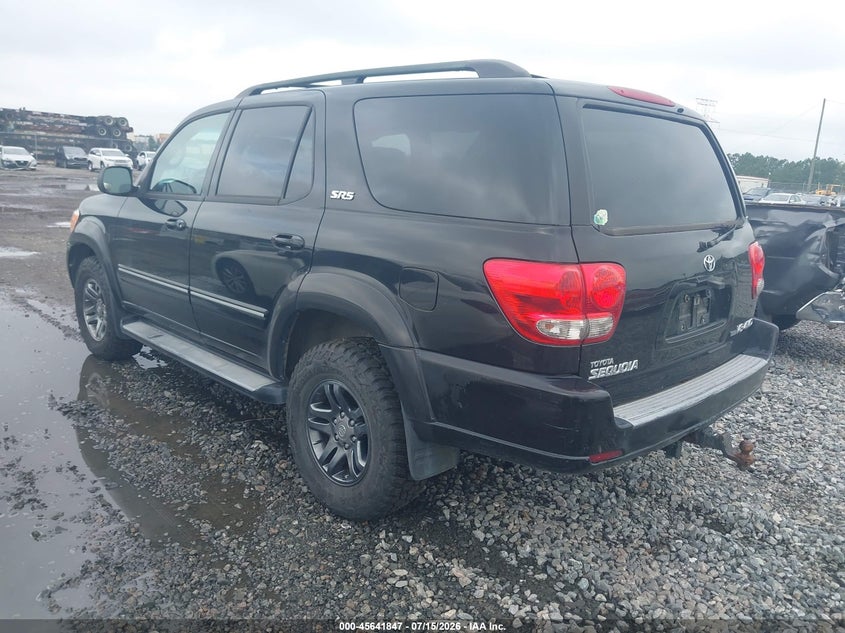 2007 Toyota Sequoia VIN 5TDBT44A47S291667 IAAI salvage auction — NORMAL WEAR, Clear (Georgia), sold $1,475 on 2026-07-17 (photo 3)