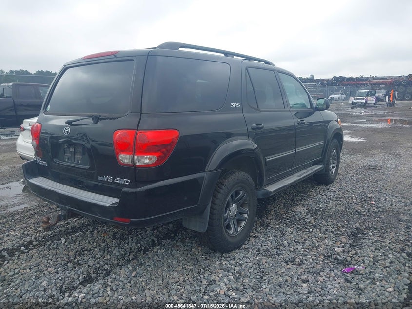 2007 Toyota Sequoia VIN 5TDBT44A47S291667 IAAI salvage auction — NORMAL WEAR, Clear (Georgia), sold $1,475 on 2026-07-17 (photo 4)