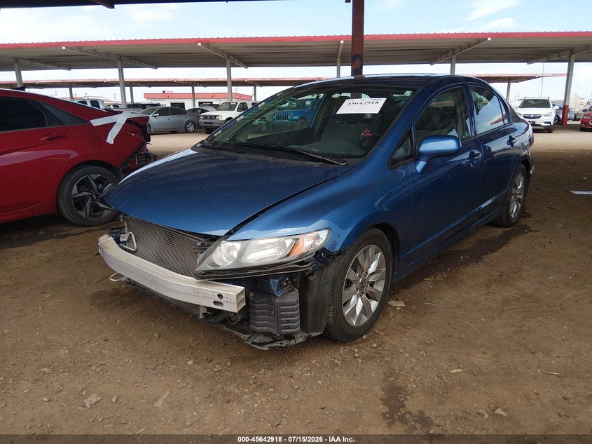 2010 Honda Civic VIN 19XFA1F86AE060772 IAAI salvage auction — RIGHT FRONT, Salvage (Arizona), sold $2,550 on 2026-08-02 (photo 2)