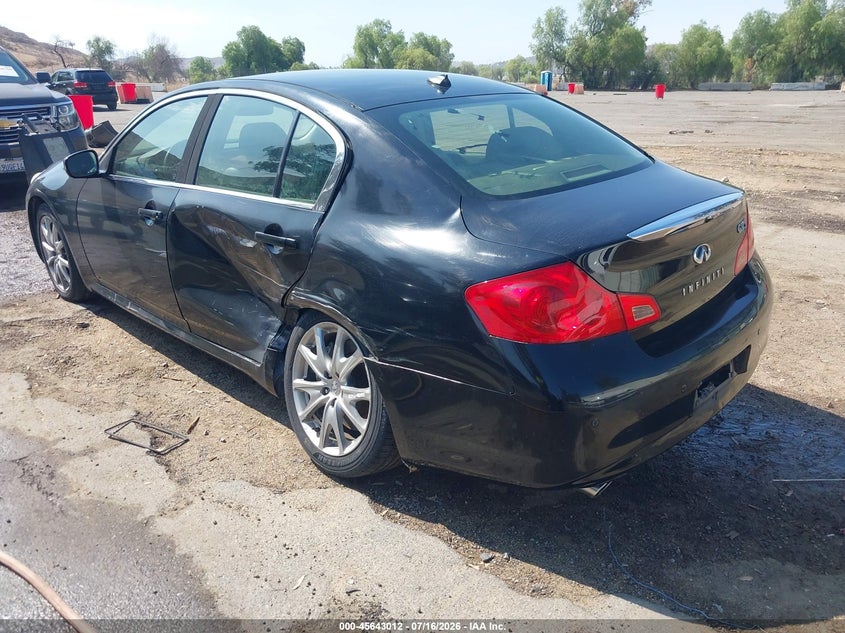 2012 Infiniti G VIN JN1CV6AP7CM629106 IAAI salvage auction — SIDE, Salvage (California), sold $1,350 on 2026-07-28 (photo 3)