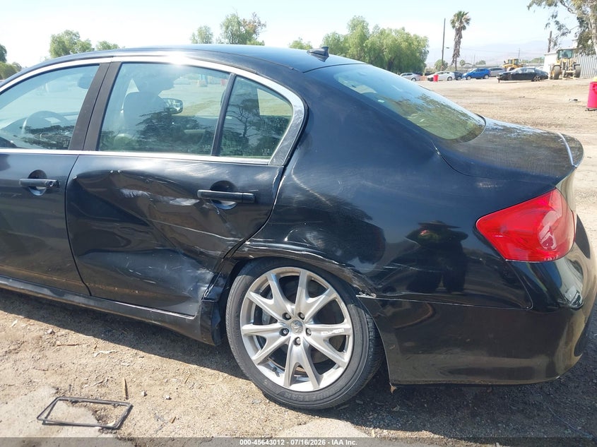 2012 Infiniti G VIN JN1CV6AP7CM629106 IAAI salvage auction — SIDE, Salvage (California), sold $1,350 on 2026-07-28 (photo 6)