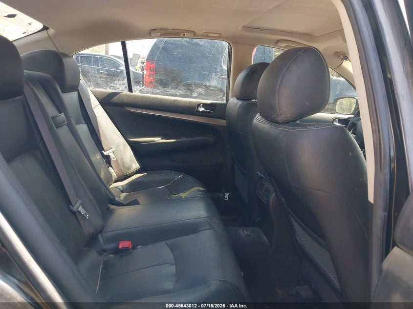2012 Infiniti G VIN JN1CV6AP7CM629106 IAAI salvage auction — SIDE, Salvage (California), sold $1,350 on 2026-07-28 (photo 8)