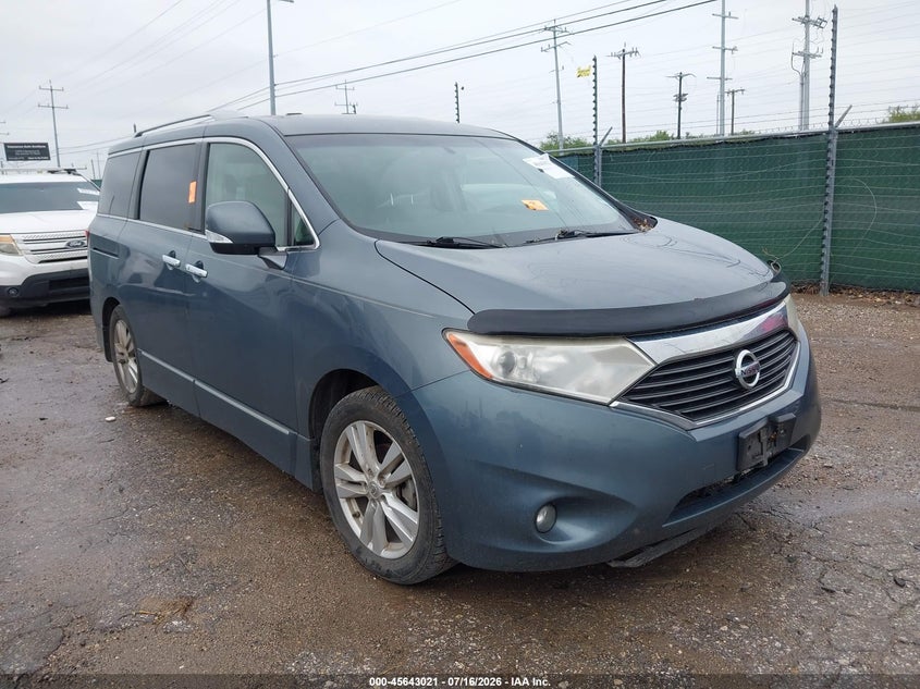 2011 Nissan Quest VIN JN8AE2KP9B9006913 IAAI salvage auction — NORMAL WEAR, Original (Texas), sold $25 on 2026-07-29 (photo 1)