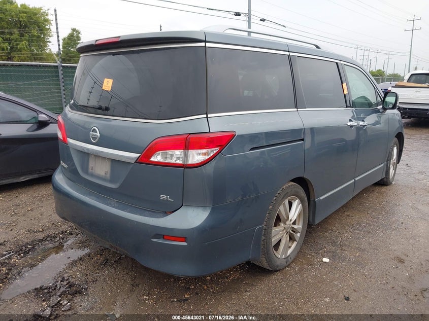 2011 Nissan Quest VIN JN8AE2KP9B9006913 IAAI salvage auction — NORMAL WEAR, Original (Texas), sold $25 on 2026-07-29 (photo 4)