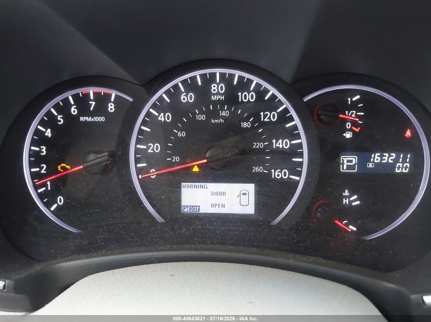 2011 Nissan Quest VIN JN8AE2KP9B9006913 IAAI salvage auction — NORMAL WEAR, Original (Texas), sold $25 on 2026-07-29 (photo 7)