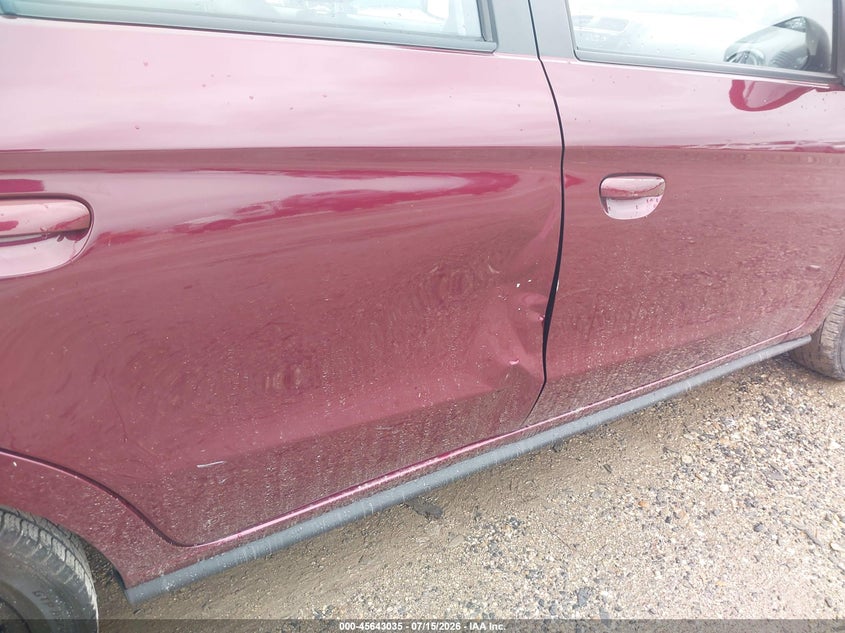 2020 Mitsubishi Mirage VIN ML32F4FJ3LHF09445 IAAI salvage auction — SIDE, Original (Texas), sold $1,800 on 2026-07-29 (photo 6)