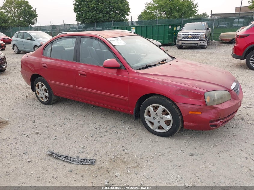 2005 Hyundai Elantra VIN KMHDN46D15U974778 IAAI salvage auction — LEFT FRONT, Salvage (Pennsylvania), sold $350 on 2026-07-31 (photo 1)