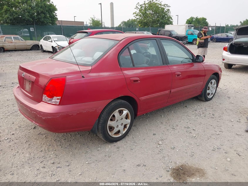 2005 Hyundai Elantra VIN KMHDN46D15U974778 IAAI salvage auction — LEFT FRONT, Salvage (Pennsylvania), sold $350 on 2026-07-31 (photo 4)