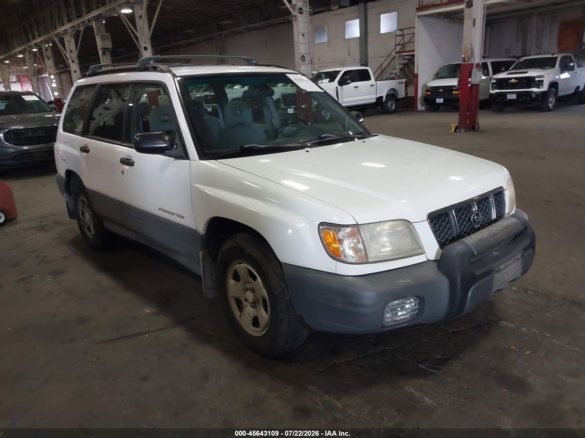 2002 Subaru Forester VIN JF1SF635X2H715508 IAAI salvage auction — LEFT SIDE, Clear-Dealer Only (Oregon), sold $25 on 2026-07-30 (photo 1)