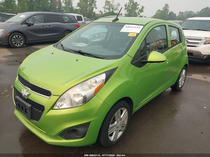 2014 Chevrolet Spark VIN KL8CD6S99EC480599 IAAI salvage auction — HAIL, Salvage Title, sold $625 on 2026-08-01 (photo 2)