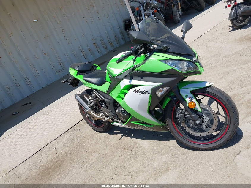 2014 Kawasaki Ninja VIN JKAEX8B10EA007564 IAAI salvage auction — ALL OVER, Salvage (California), sold $225 on 2026-07-29 (photo 1)
