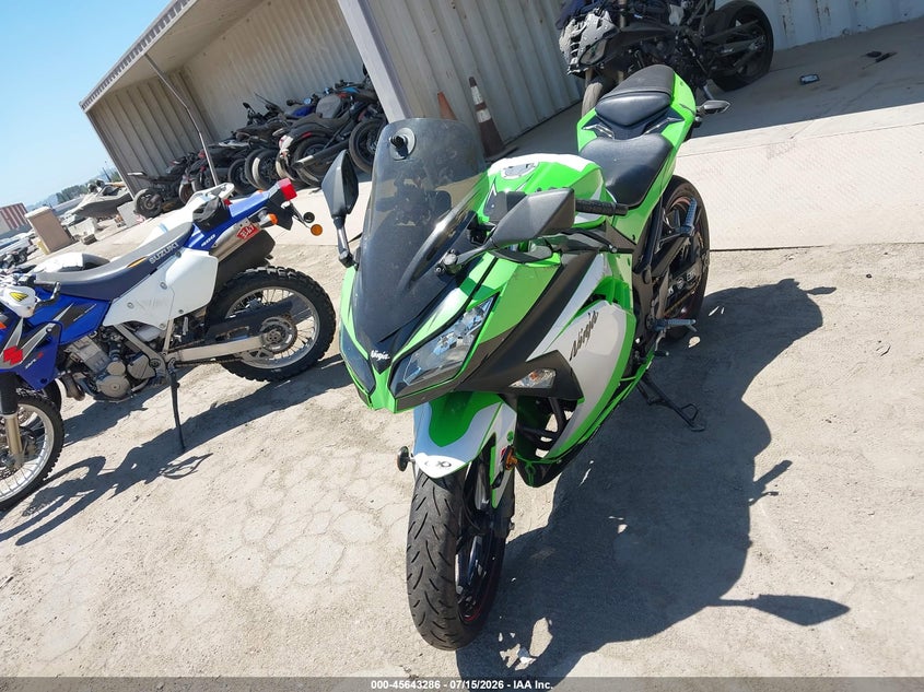 2014 Kawasaki Ninja VIN JKAEX8B10EA007564 IAAI salvage auction — ALL OVER, Salvage (California), sold $225 on 2026-07-29 (photo 2)